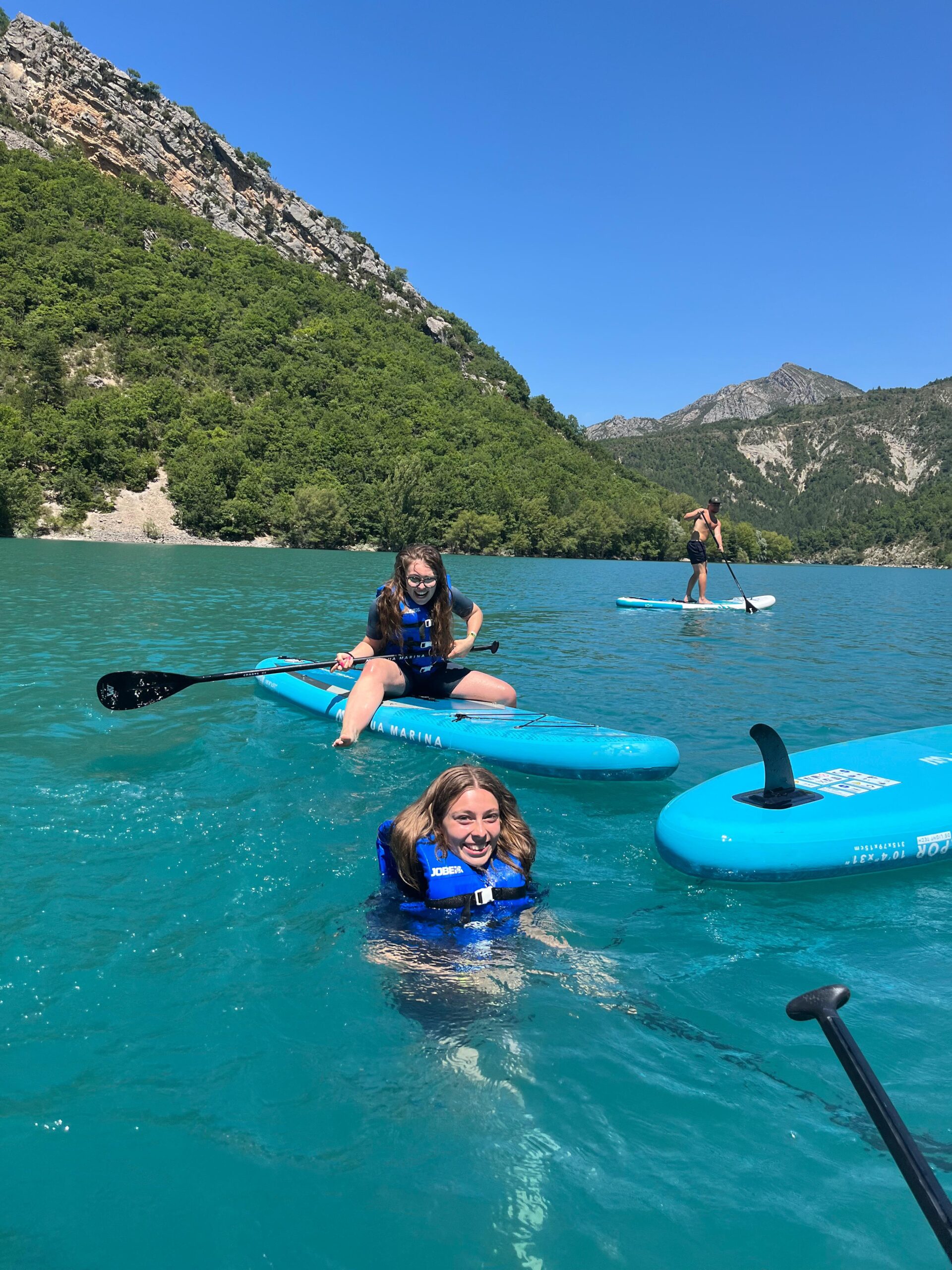 paddle sur le lac de castillon